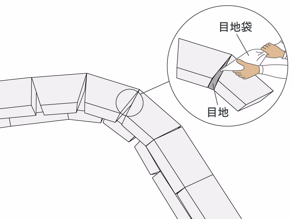 積むストーン 門柱 門塀