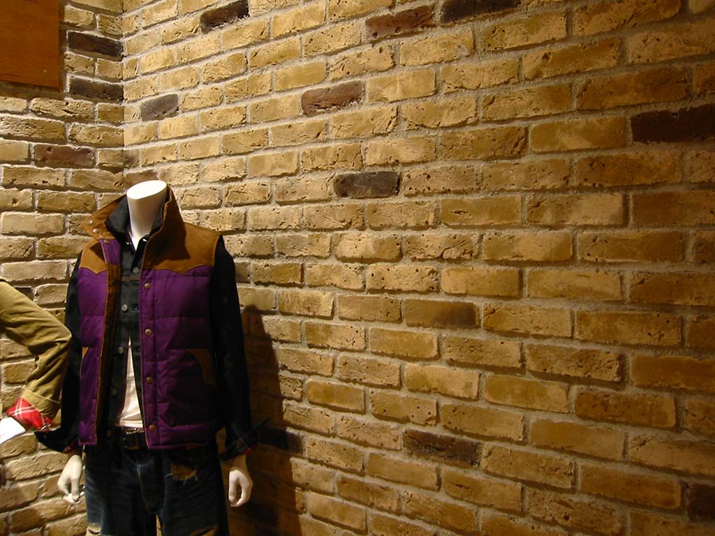 CAN'BRICK「イングランド(ENG-2)」店舗内装デザイン ブリックタイル 黄色系