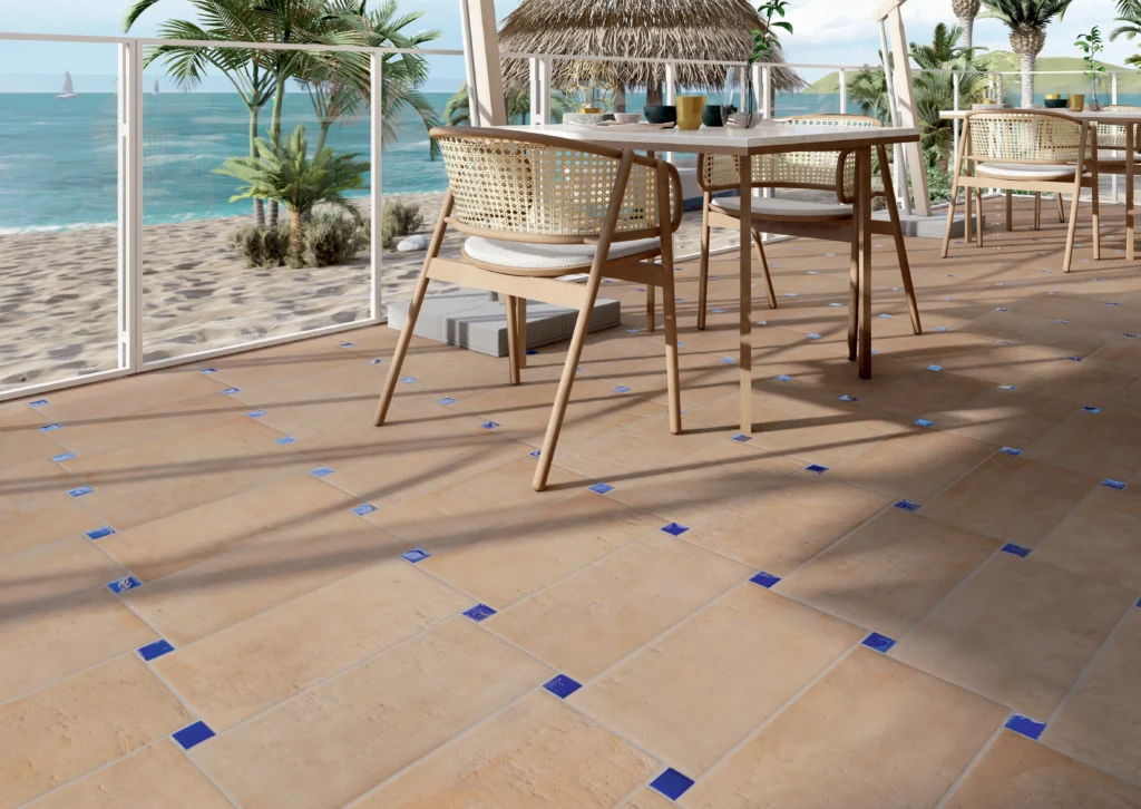 Tiles 床タイル「ARGILE– アーガイル」 施工事例イメージ　輸入タイル