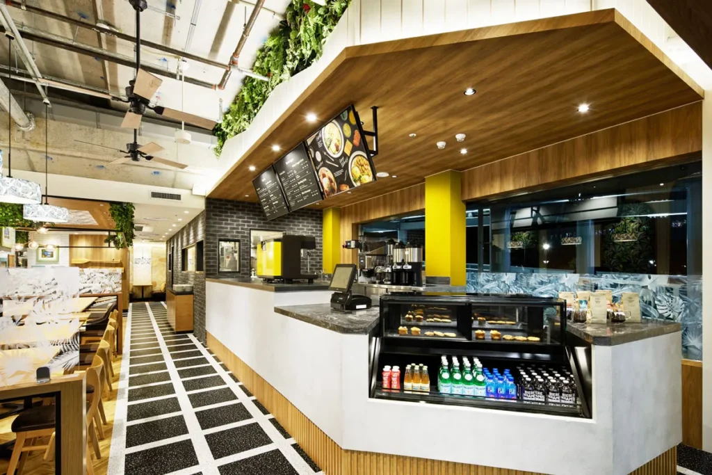 ブリックタイルCAN’BRICK「クロブリ(BK-3)」「シロブリ(WH-3)」Eggs'n Things Coffee 新浦安店