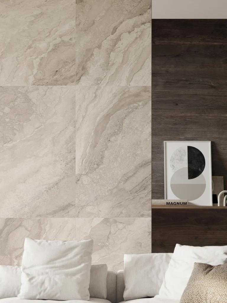 Tiles 床タイル「MYSTIC– ミスティック（Beige）」 床施工事例イメージ　輸入タイル