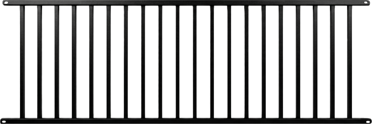 輸入アイアンフェンス フラットタイプ(Rackable Panel)のパネル正面