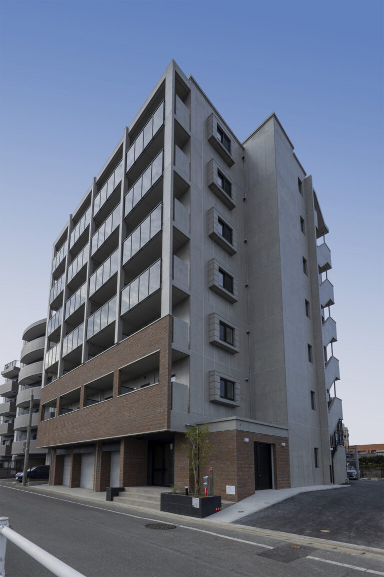 Brick Tiles for an Apartment Facade and Entrance